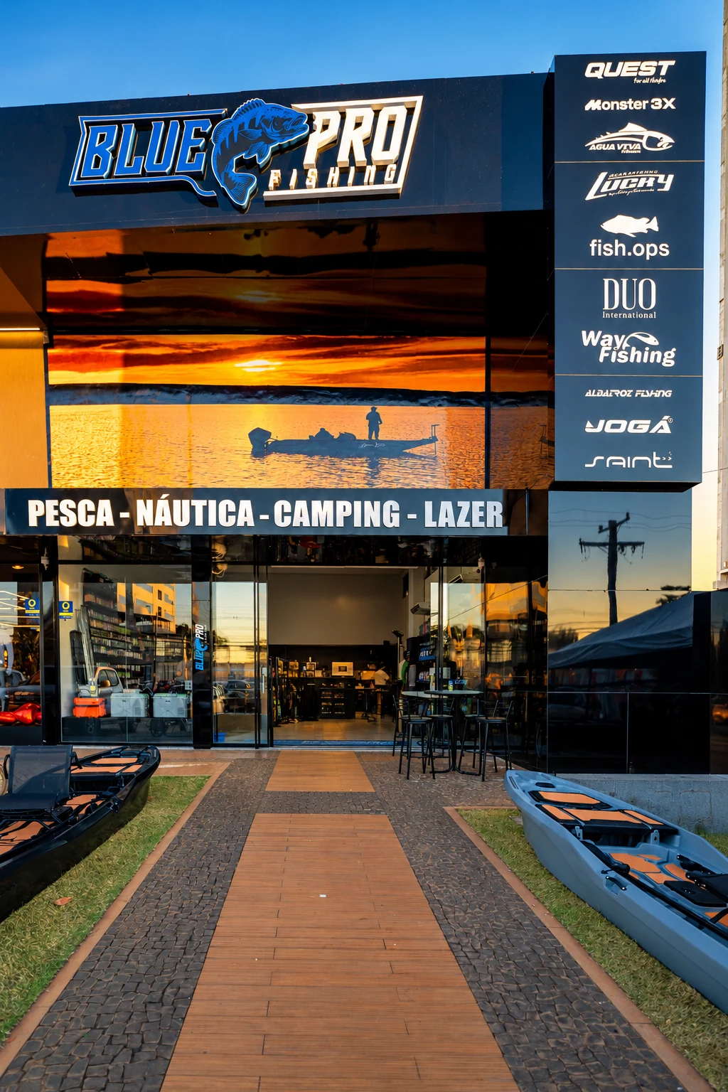 Fachada da Blue Pro Fishing em Palmas - TO