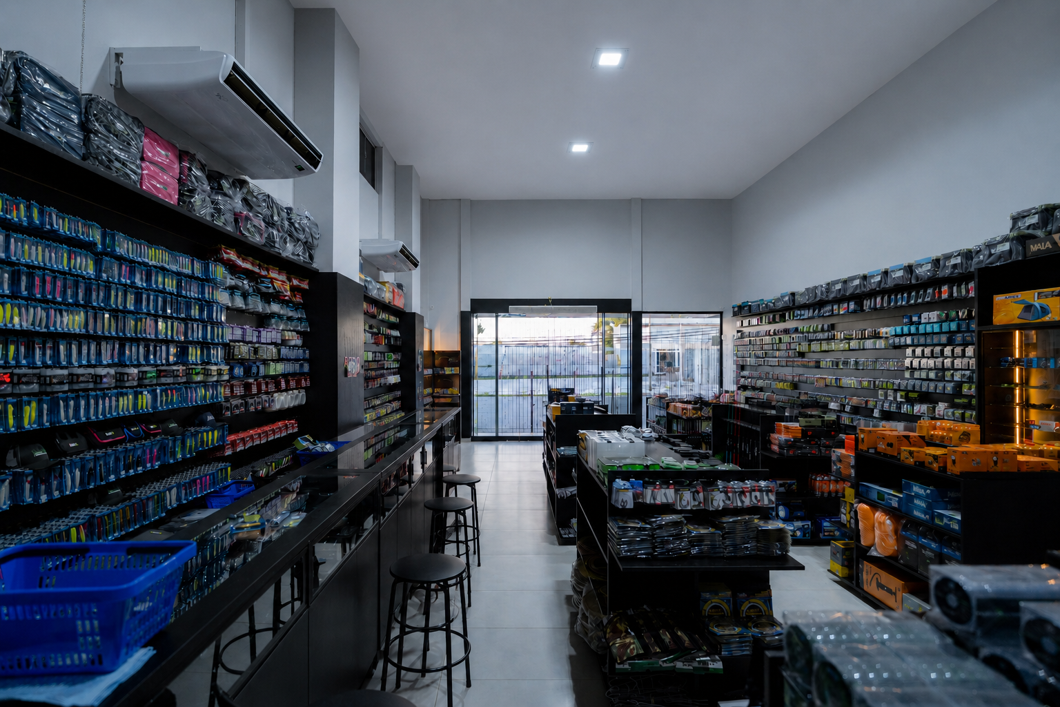 Interior da Blue Pro Fishing em Palmas - TO
