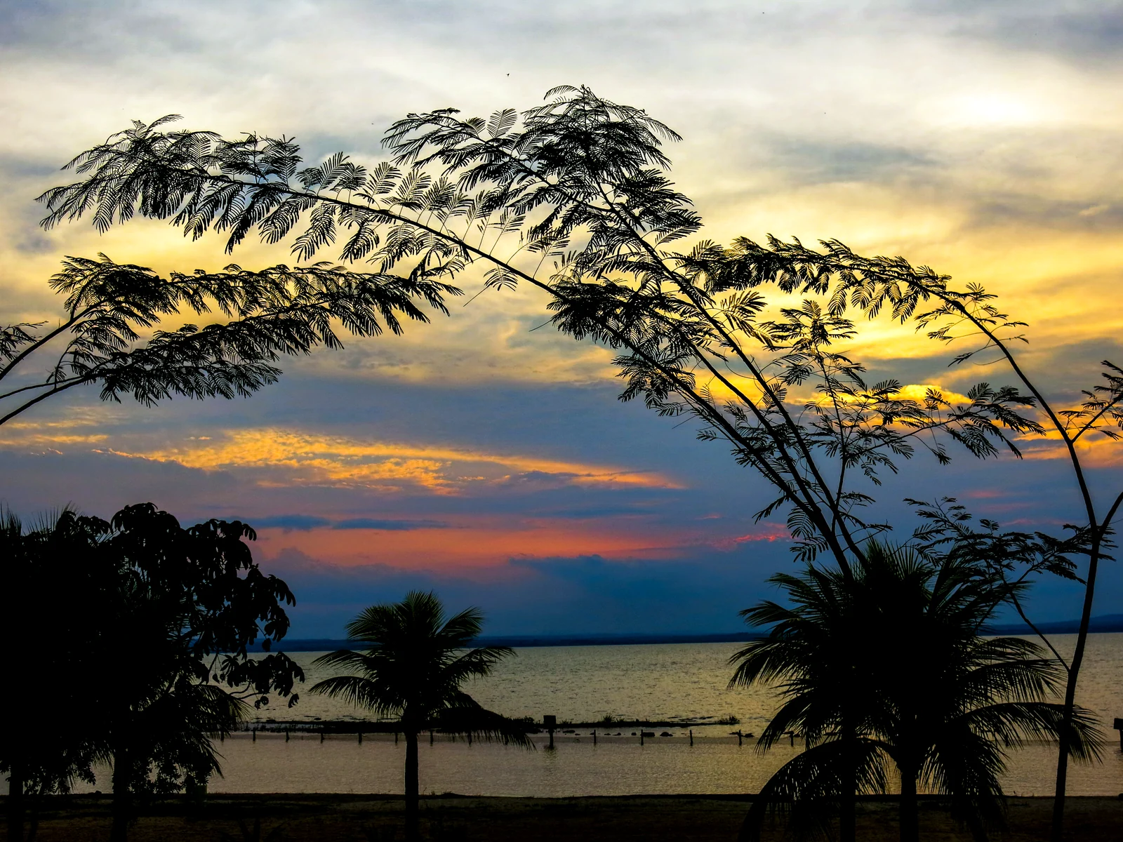 Vista real do Lago de Palmas e da Represa de Lajeado, Tocantins
